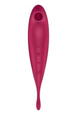 Вакуумный вибратор Satisfyer Twirling Pro+ dark red SO6715 фото