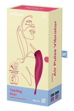 Вакуумный вибратор Satisfyer Twirling Pro+ dark red SO6715 фото