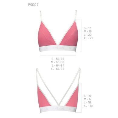 Спортивный топ с двойными бретелями Passion PS007 TOP pink, size XL SO4274 фото