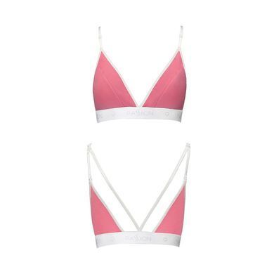 Спортивный топ с двойными бретелями Passion PS007 TOP pink, size XL SO4274 фото