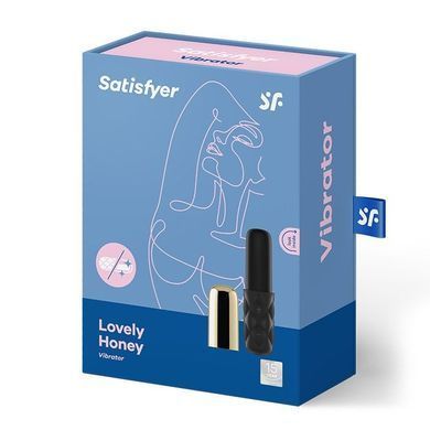Мощный мини-вибратор Satisfyer Mini Lovely Honey Gold со съемным колпачком и мощной вибрацией SO3106 фото