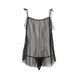 Сорочка прозрачная беби долл MELANIA CHEMISE black XXL/XXXL - Passion, трусики, на тонких бретелях EL16306 фото 4