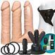 Набор для страпона Doc Johnson Vac-U-Lock VIBRATING Dual Density ULTRASKYN Set SO6916 фото 1