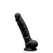 Фалоімітатор SilexD Johnny Black (MODEL 1 size 7in), двошаровий, силікон + Silexpan, діаметр 3,8см SO2861 фото 1