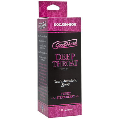 Спрей для минета Doc Johnson GoodHead DeepThroat Spray &ndash; Sweet Strawberry 59 мл для глубокого минета SO2801 фото