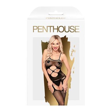 Бодистокинг с вырезом на животике Penthouse - Hot Nightfall Black XL SO5268 фото