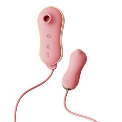 Набор 3в1 Zalo &mdash; UNICORN Set Pink, виброяйцо, пульсатор, вакуумный стимулятор SO6687 фото