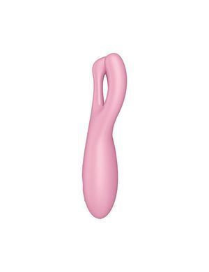Клиторальный смарт вибратор Satisfyer Threesome 4 Pink с тремя пальчиками SO6082 фото