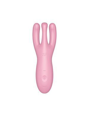 Клиторальный смарт вибратор Satisfyer Threesome 4 Pink с тремя пальчиками SO6082 фото