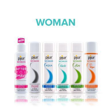 Лубрикант на водній основі pjur Woman Aloe 100 мл з екстрактом алое, зволожувальний, без парабенів PJ13320 фото