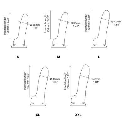 Реалістичний фалоімітатор Strap-On-Me Sliding Skin Realistic Dildo Vanille - XL, ефект рухливої шкір SO6262 фото