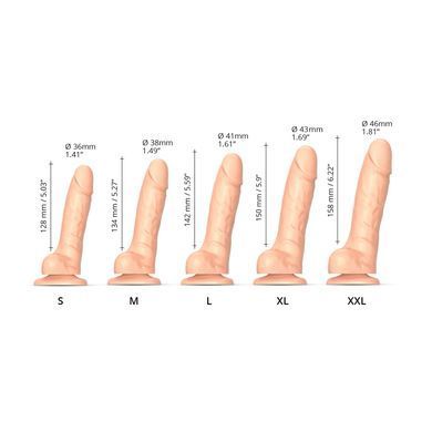 Реалістичний фалоімітатор Strap-On-Me Sliding Skin Realistic Dildo Vanille - XL, ефект рухливої шкір SO6262 фото