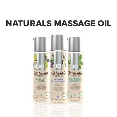 Массажное масло System JO &ndash; Naturals Massage Oil &ndash; Lavender & Vanilla с эфирными маслам (120 мл) SO6165 фото