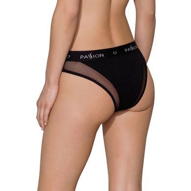 Трусики с прозрачной вставкой Passion PS002 PANTIES black, size XL SO4194 фото