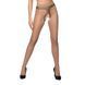 Тілесні колготки з відкритим доступом, контрастна лінія TIOPEN 010 beige 1/2 (20 den) &mdash; Passion SO5802 фото 1