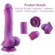 Фаллоимитатор 8.2″ с вибрацией для секс-машин Hismith Purple Silicone Dildo with Vibe SO6212 фото 7