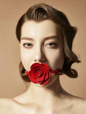 Роскошный кляп в виде розы Zalo - Rose Ball Gag, двойное использование SO6690 фото