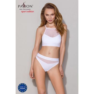 Спортивный топ с прозрачной вставкой Passion PS006 TOP white, size S SO4245 фото