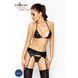 Комплект белья под латекс CAPRI SET black XXL/XXXL - Passion: мини-бикини, стринги, пояс для чулок EL10903 фото 2