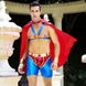Мужской эротический костюм супермена "Готовый на всё Стив" S/M: плащ, портупея, шорты, манжеты SO2292 фото 1