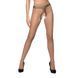 Телесные колготки с открытым доступом, контрастная линия TIOPEN 010 beige 3/4 (20 den) &mdash; Passion SO5803 фото 1