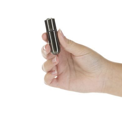Віброкуля PowerBullet - First-Class Bullet 2.5" with Key Chain Pouch, Gun Metal SO6846 фото