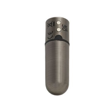 Віброкуля PowerBullet - First-Class Bullet 2.5" with Key Chain Pouch, Gun Metal SO6846 фото