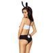 Костюм зайчика MALLOY SET S/M - Passion, трусики, топік і вушка EL12802 фото 2