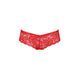 Трусики-бразиліана з квіткового мережива Raja Thong red S/M - Passion SO5377 фото 5