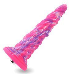 Фантазійний фалоімітатор 10.12&Prime; для секс-машин Hismith Silicone Dildo rose Monster Series, система K SO6215 фото