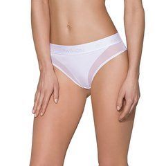 Трусики з прозорою вставкою Passion PS002 PANTIES white, size S SO4197 фото