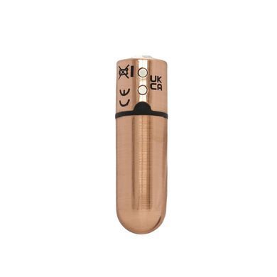 Вибропуля PowerBullet - First-Class Bullet 2.5" with Key Chain Pouch, Rose Gold SO6847 фото