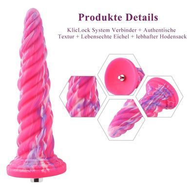 Фантазийный фаллоимитатор 10.12&Prime; для секс-машин Hismith Silicone Dildo rose Monster Series SO6215 фото