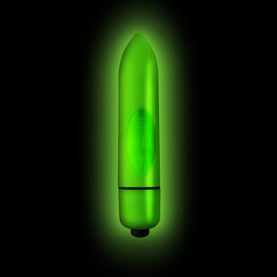 Вибропуля Rocks Off Neon - Halo, светится в темноте, 7 режимов работы, на батарейке SO3008 фото