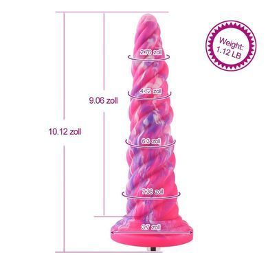 Фантазийный фаллоимитатор 10.12&Prime; для секс-машин Hismith Silicone Dildo rose Monster Series SO6215 фото