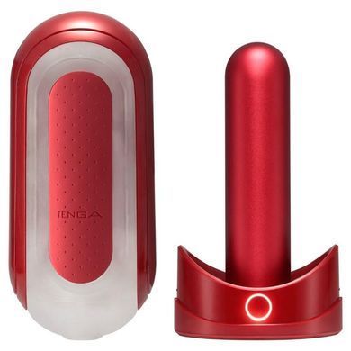 Мастурбатор із нагрівачем Tenga Flip Zero Red + Flip Warming Set SO4720 фото
