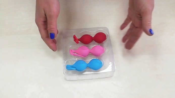 Вагинальные шарики Satisfyer Strengthening Balls (3шт), диаметр 3,8см, вес 62-82-98гр, монолитные SO2302 фото