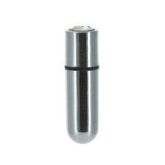 Вибропуля PowerBullet - First-Class Bullet 2.5" with Key Chain Pouch, Silver SO6848 фото