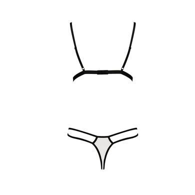 Комплект білизни ORIHIME SET white L/XL - Passion: стрепи: ліф і трусики EL16407 фото
