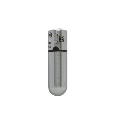Вибропуля PowerBullet - First-Class Bullet 2.5" with Key Chain Pouch, Silver SO6848 фото