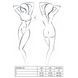 Комплект білизни ORIHIME SET white L/XL - Passion: стрепи: ліф і трусики EL16407 фото 5