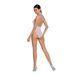 Бодістокінг з декольте Passion BS088 white, імітація корсетної шнурівки SO6384 фото 2