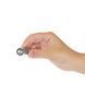 Віброкуля PowerBullet - First-Class Bullet 2.5" with Key Chain Pouch, Silver, Сріблястий