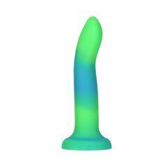 Фалоімітатор, що світиться у темряві, ADDICTION - Rave - 8" Glow in the Dark Dildo - Blue Green SO6849 фото