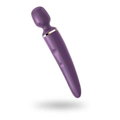Вибромассажер Satisfyer Wand-er Woman (Purple/Gold) водонепроницаемый, мощный, размер XXL SO3457 фото