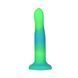 Фалоімітатор, що світиться у темряві, ADDICTION - Rave - 8" Glow in the Dark Dildo - Blue Green SO6849 фото 3