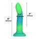 Фалоімітатор, що світиться у темряві, ADDICTION - Rave - 8" Glow in the Dark Dildo - Blue Green SO6849 фото 4