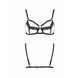 Бюстгальтер-стрепи з мереживом SOLON BRA black S/M - Passion Exclusive PS28002 фото 5