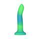 Фалоімітатор, що світиться у темряві, ADDICTION - Rave - 8" Glow in the Dark Dildo - Blue Green SO6849 фото 1