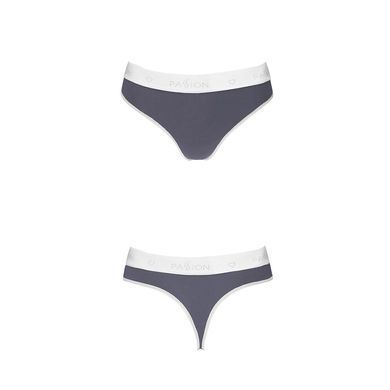 Спортивні трусики-стрінги Passion PS007 PANTIES dark grey, size XL SO4250 фото